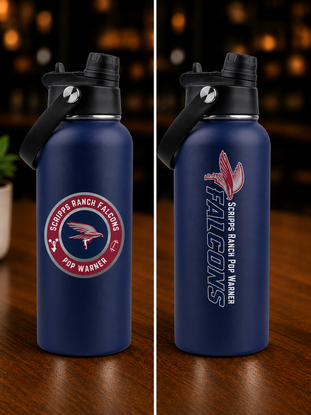 Football Inspired Water & Coffee Tumblers
