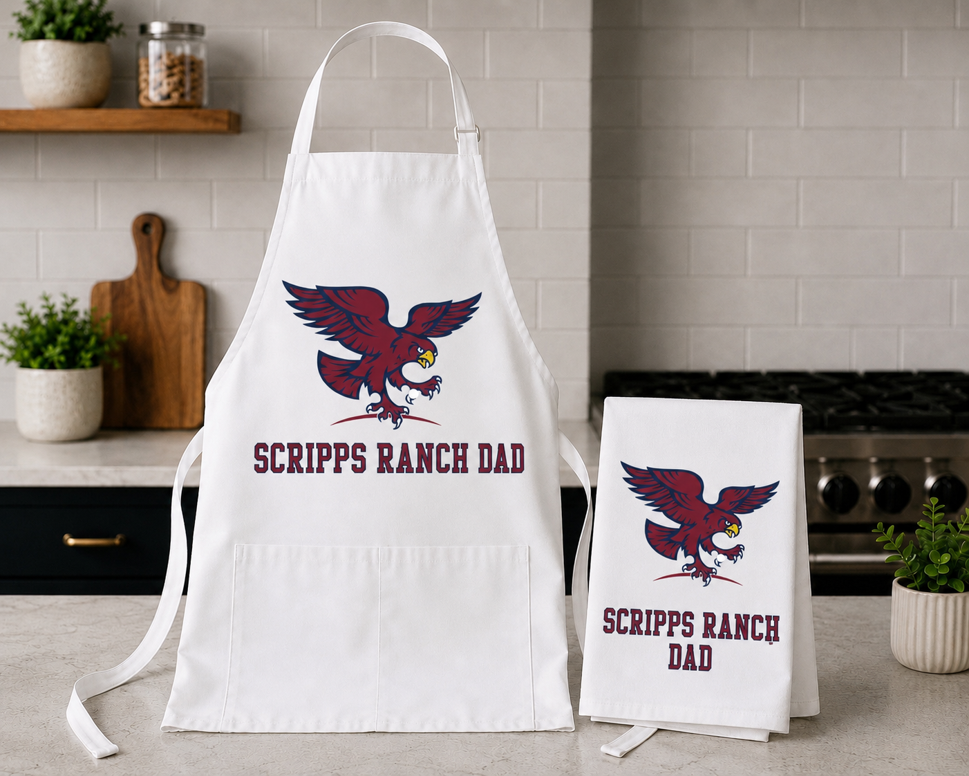 DAD - Grill Apron & Towel Set - Kids School