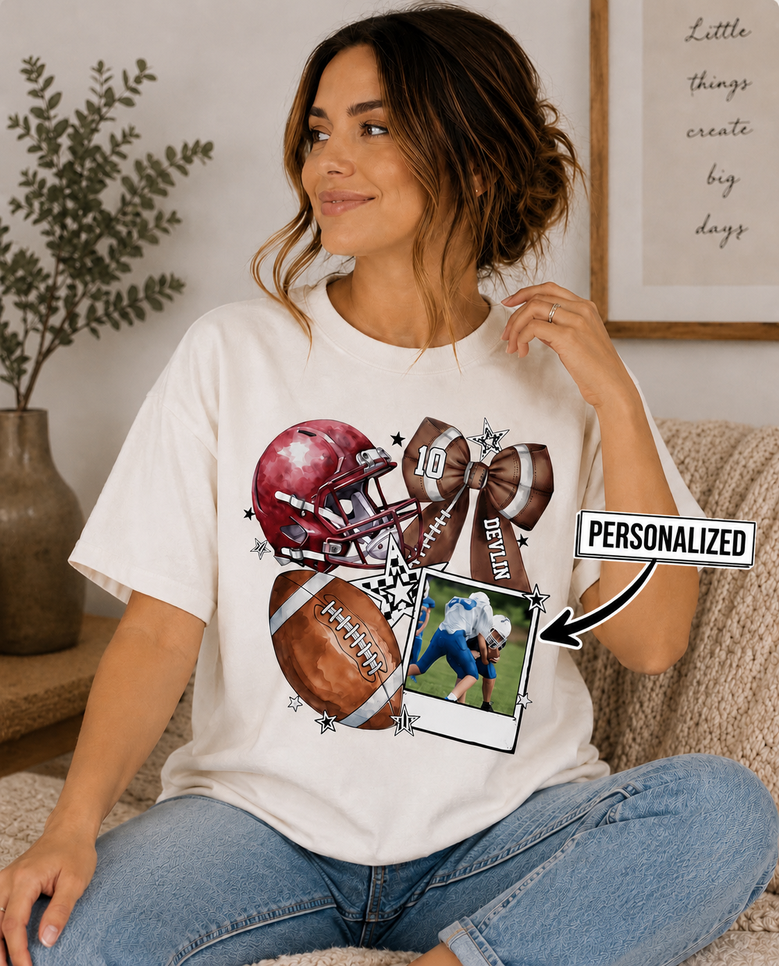Personalized Football Photo Apparel