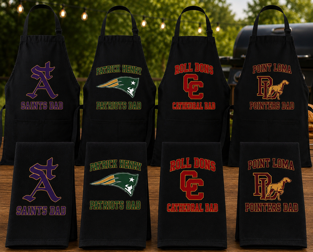 DAD - Grill Apron & Towel Set - Kids School