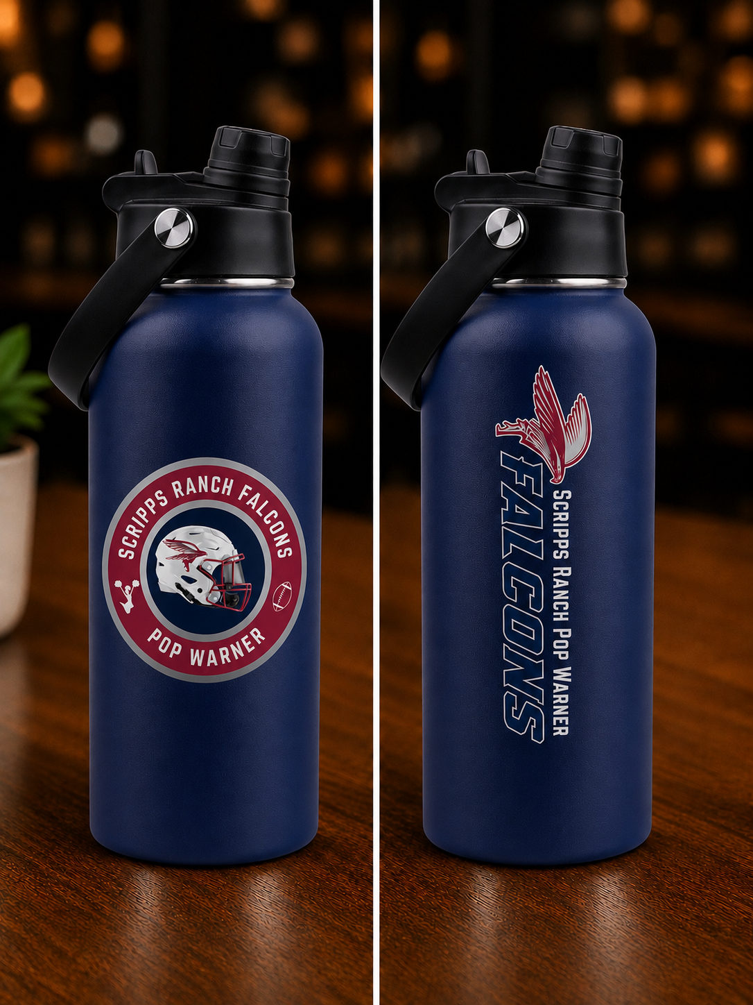 Football Inspired Water & Coffee Tumblers