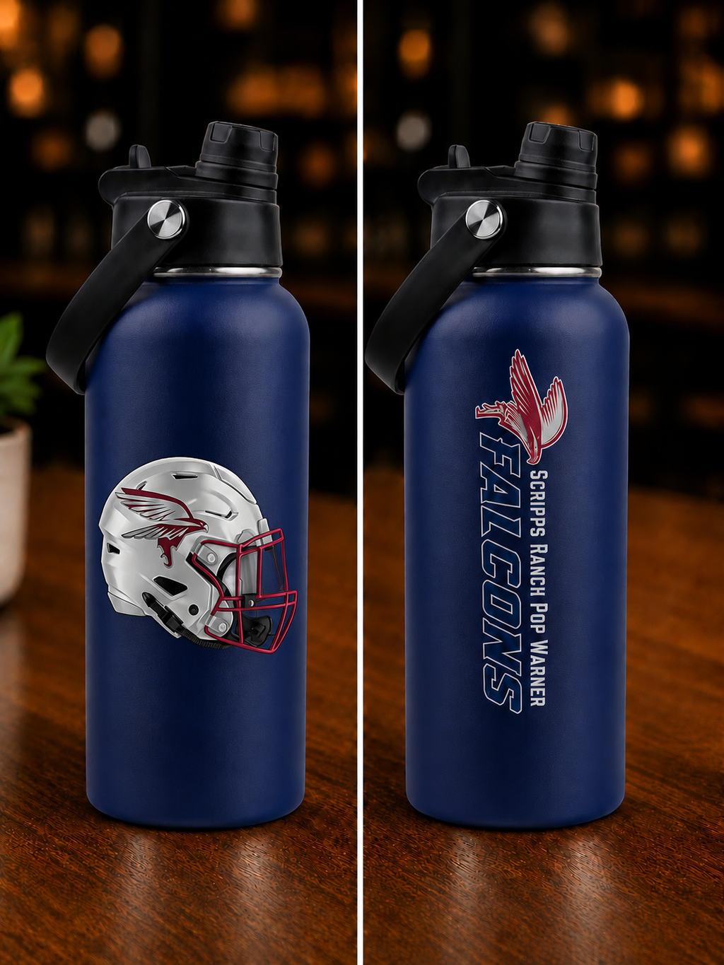 Football Inspired Water & Coffee Tumblers