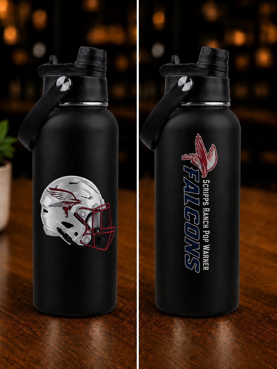 Football Inspired Water & Coffee Tumblers