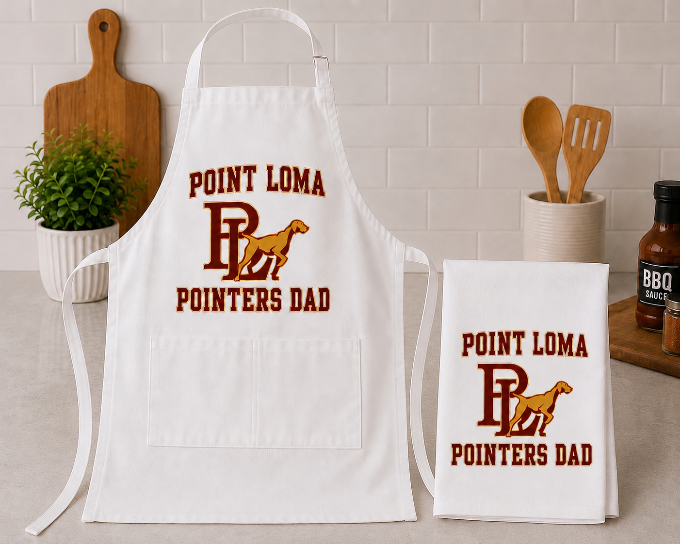DAD - Grill Apron & Towel Set - Kids School
