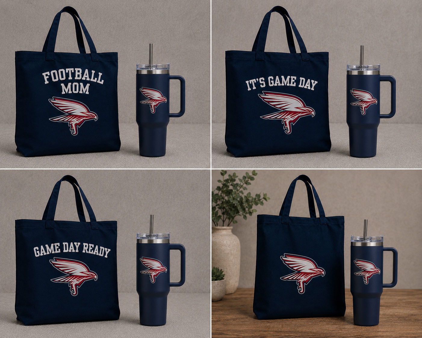 Personalized Football Inspired Tote Bags