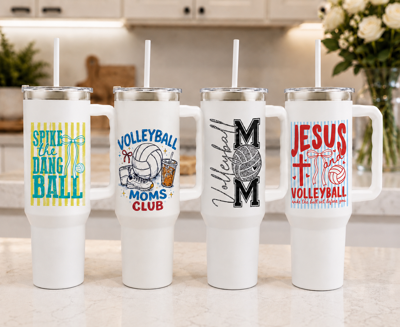 Volleyball Inspired Water Tumblers