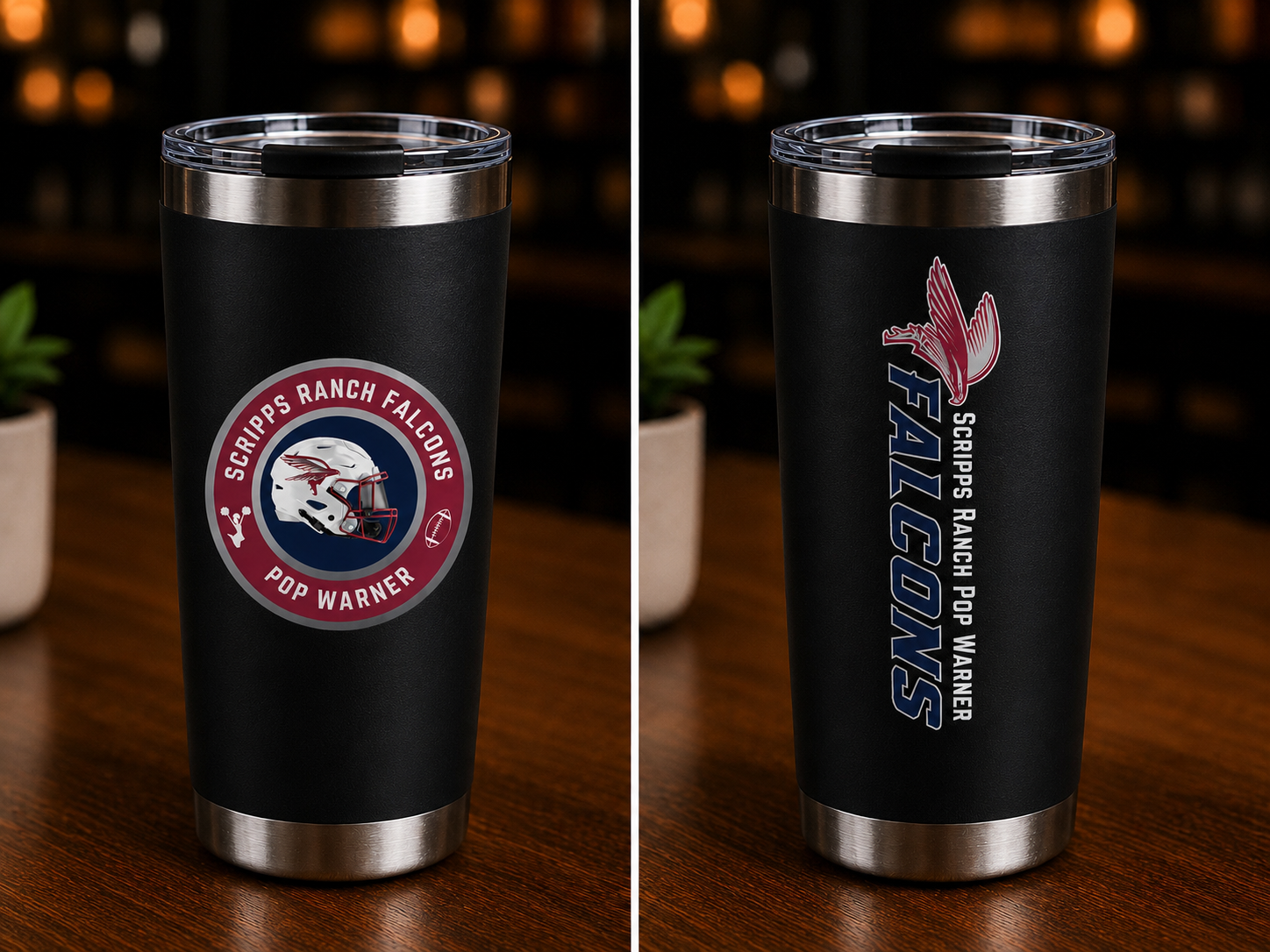 Football Inspired Water & Coffee Tumblers