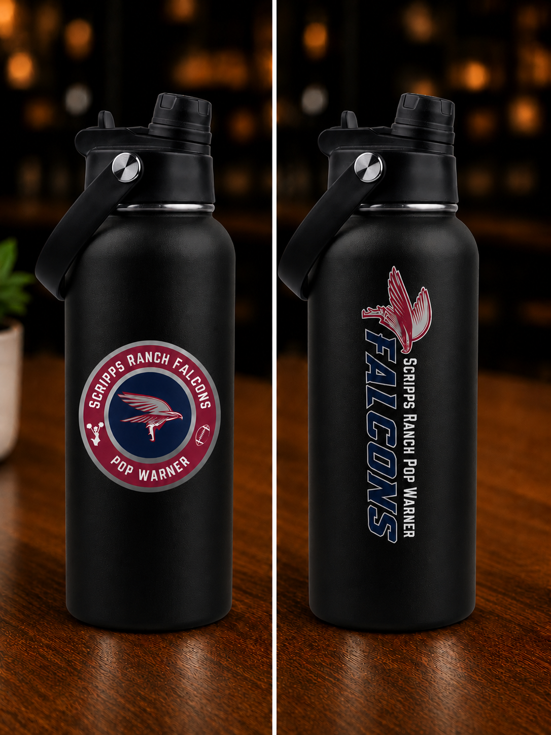 Football Inspired Water & Coffee Tumblers