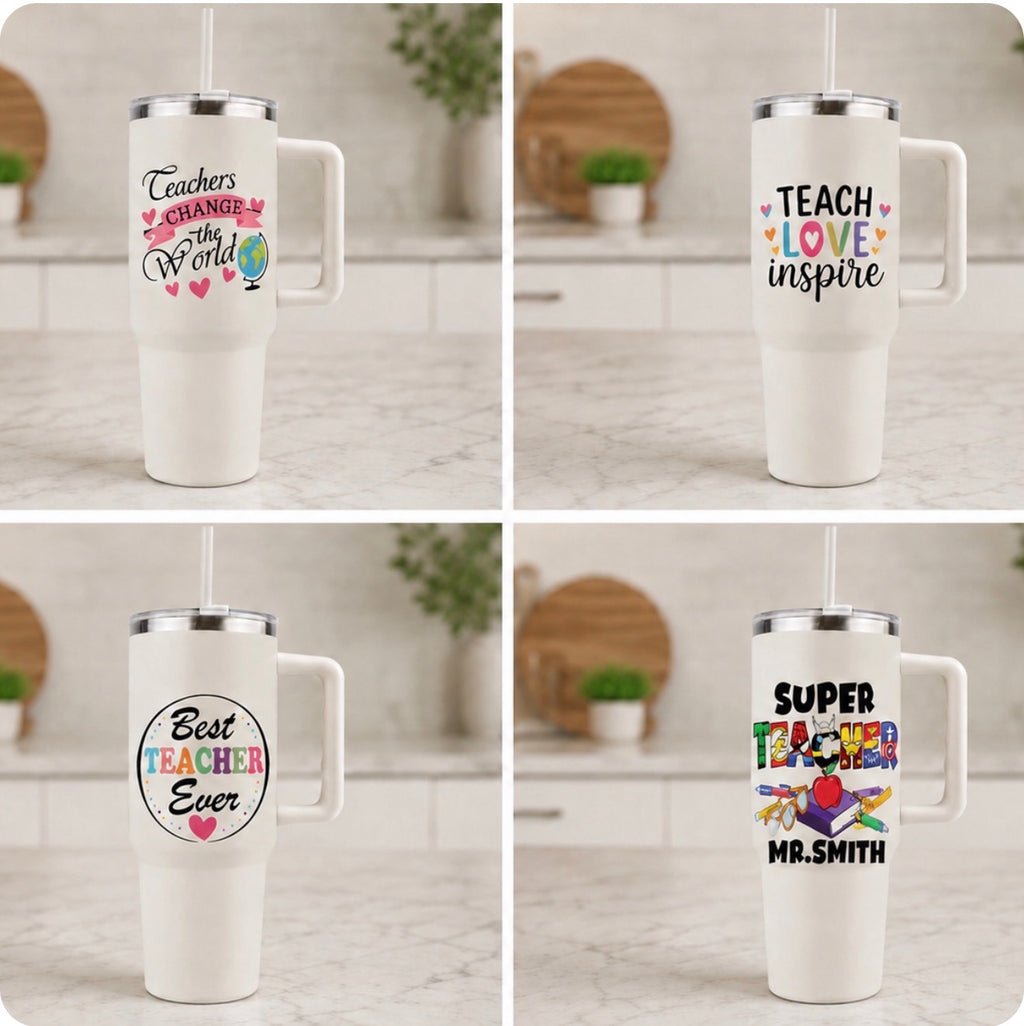 Teacher Inspired Drinkware - Coffee & Water Tumblers