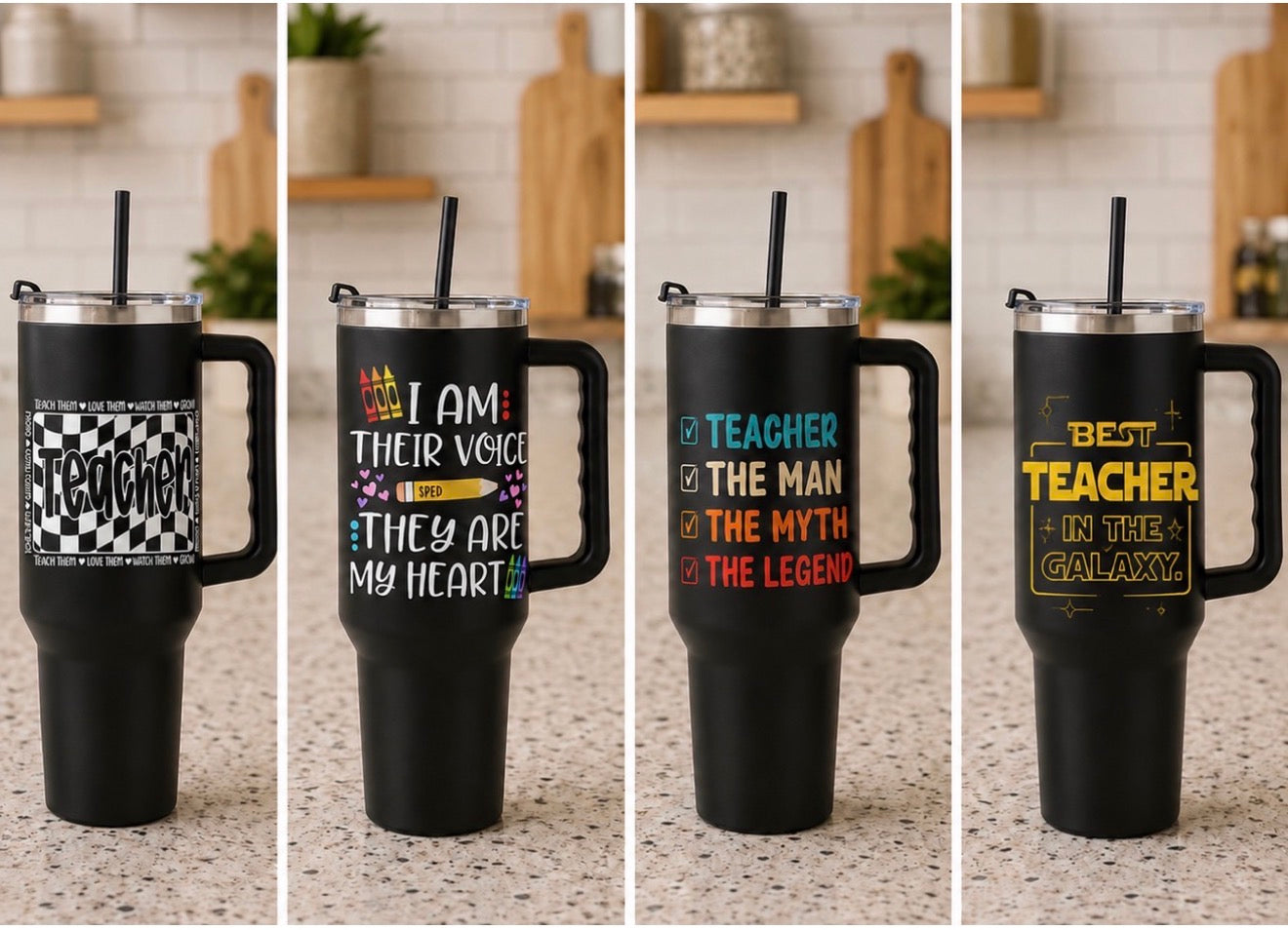Teacher Inspired Drinkware - Coffee & Water Tumblers