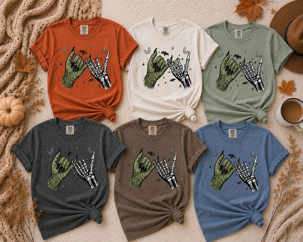 Spooky Witch & Skeleton Hands - Apparel