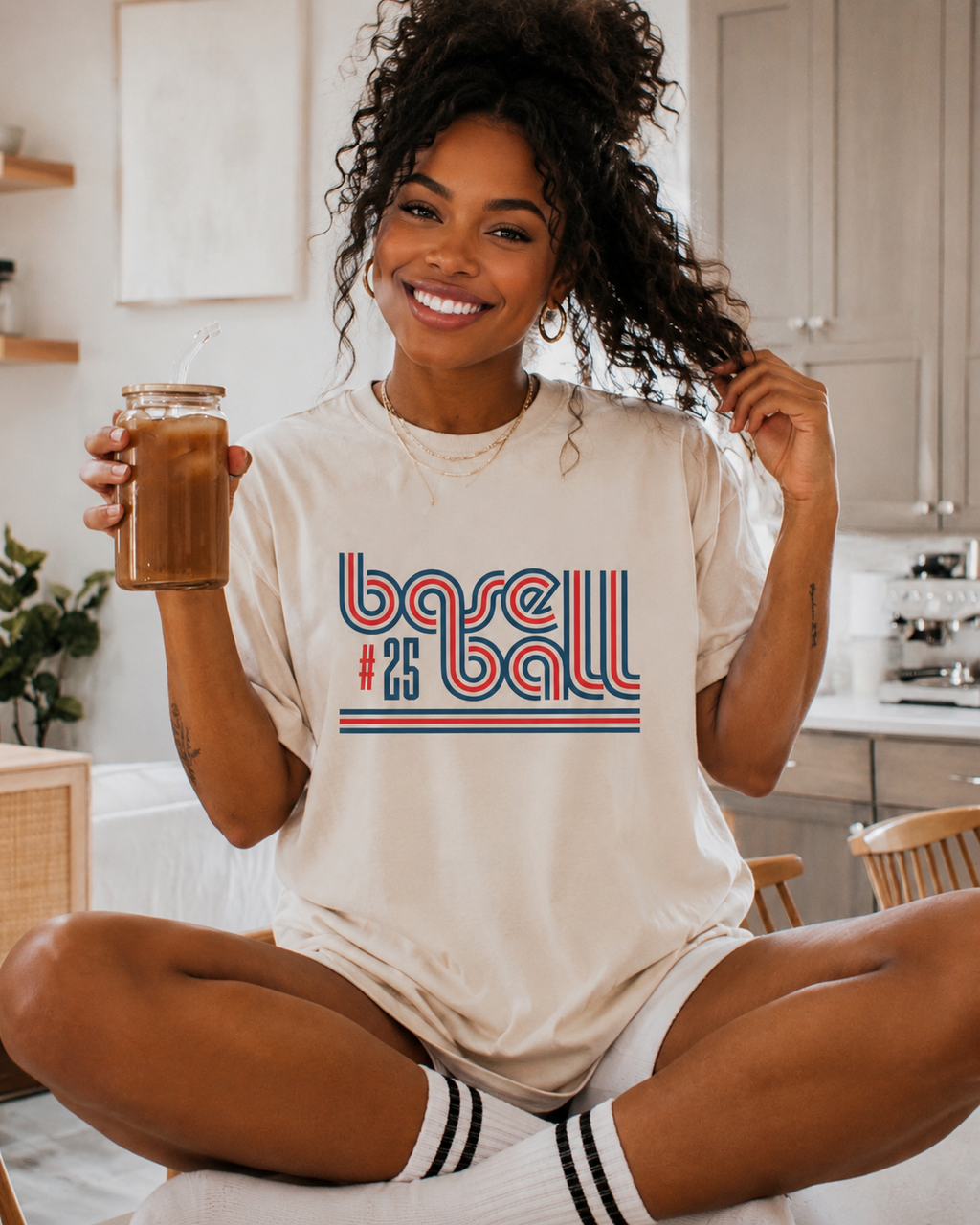 Personalized Retro Baseball # Apparel