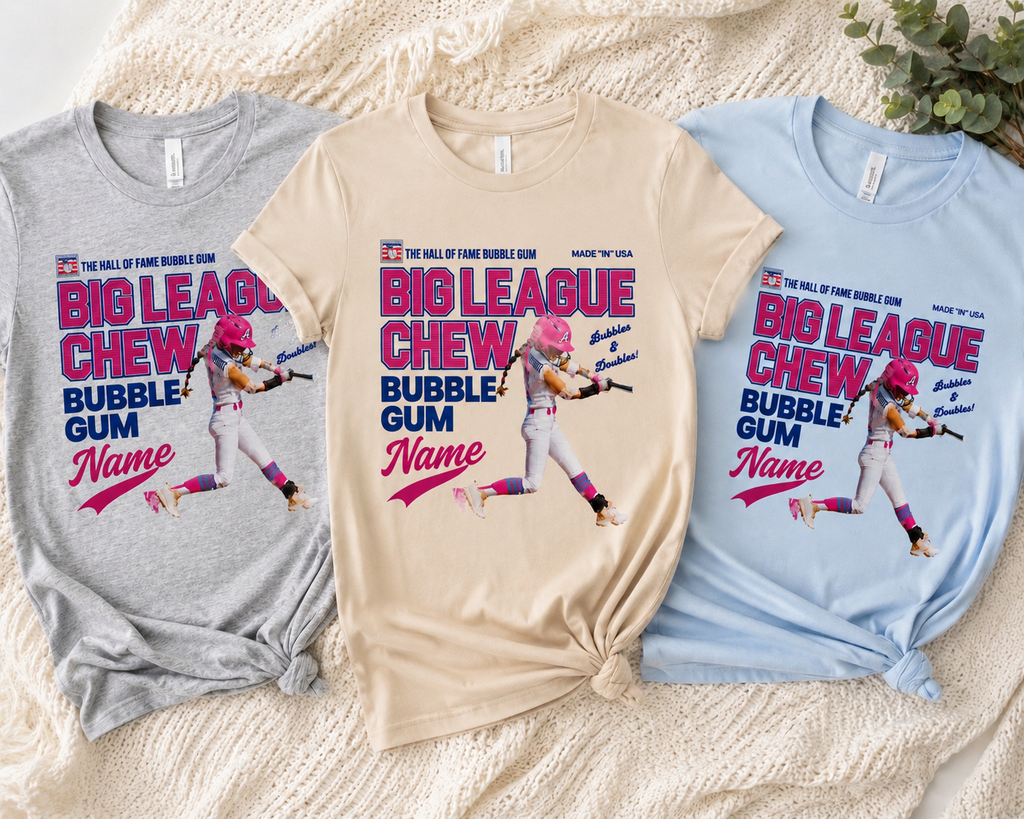 Personalized Softball Big League Chew Apparel