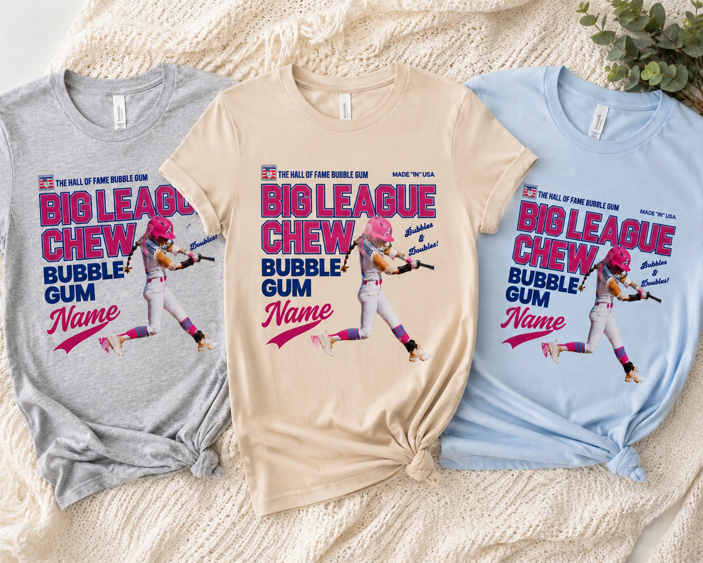 Personalized Softball Big League Chew Apparel