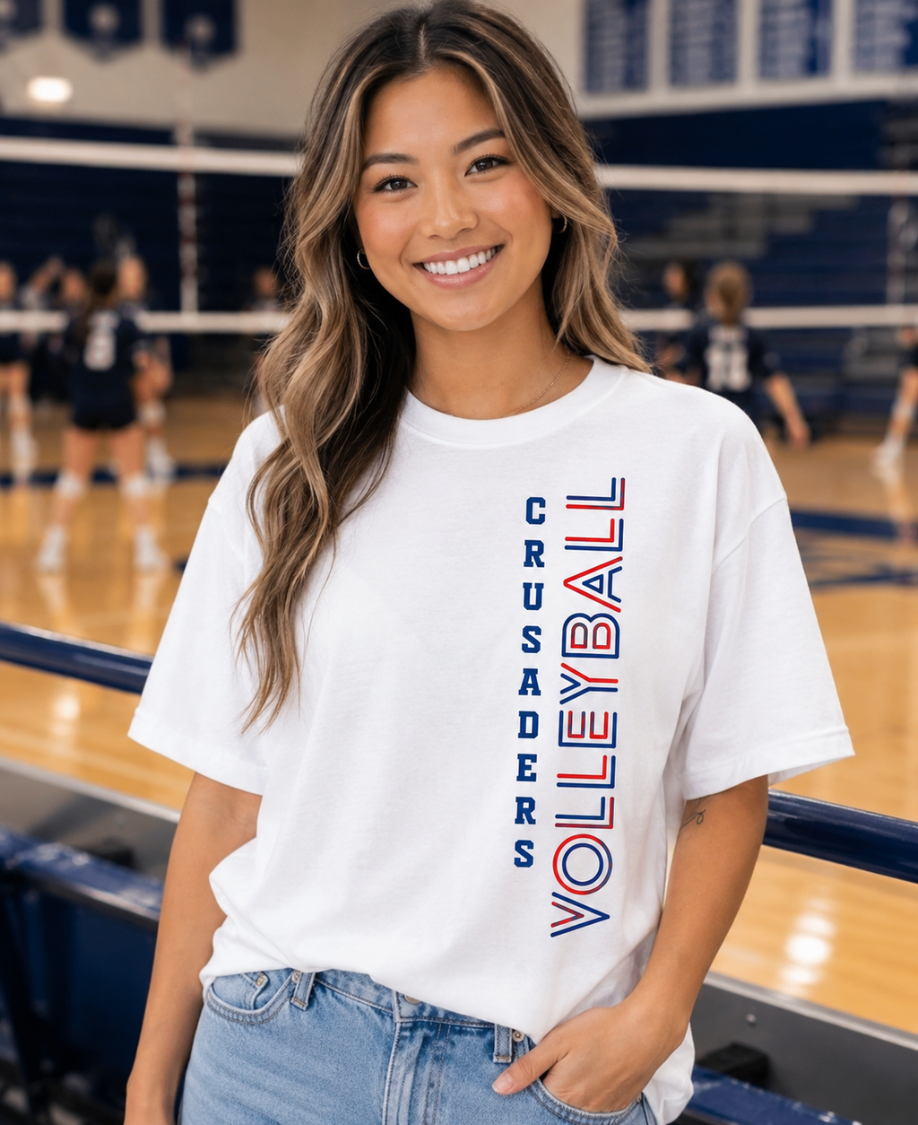 Personalized Team Name - Retro Volleyball Apparel