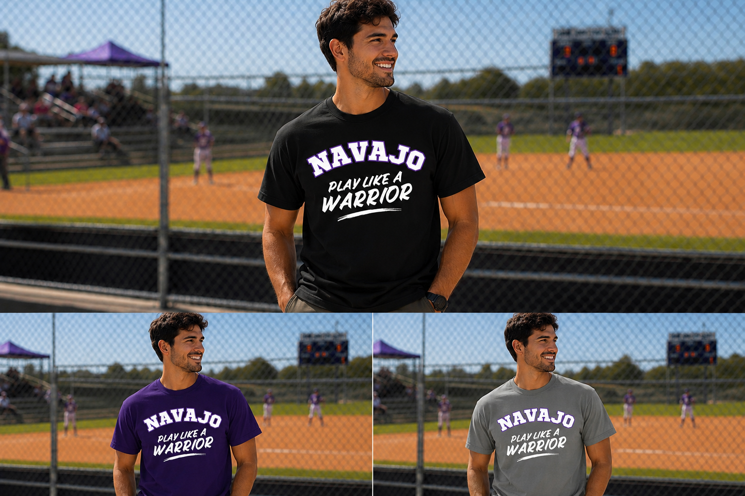 Unisex Navajo_Warriors Cotton Blend - T Shirts