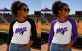Men & Women's 3-Quarter Sleeve Softball Tee