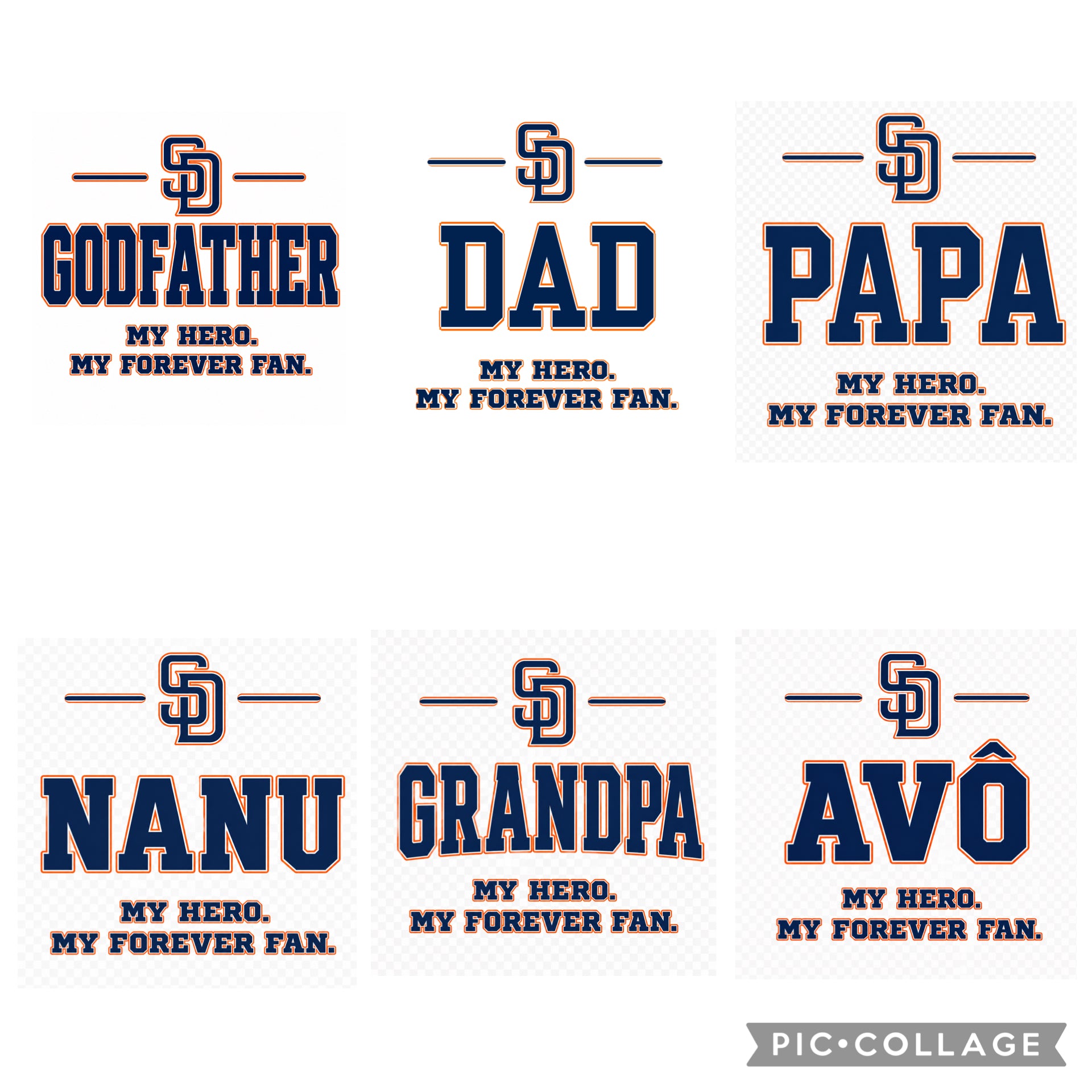 -SD- DAD Glassware (My Hero. My Forever Fan.)