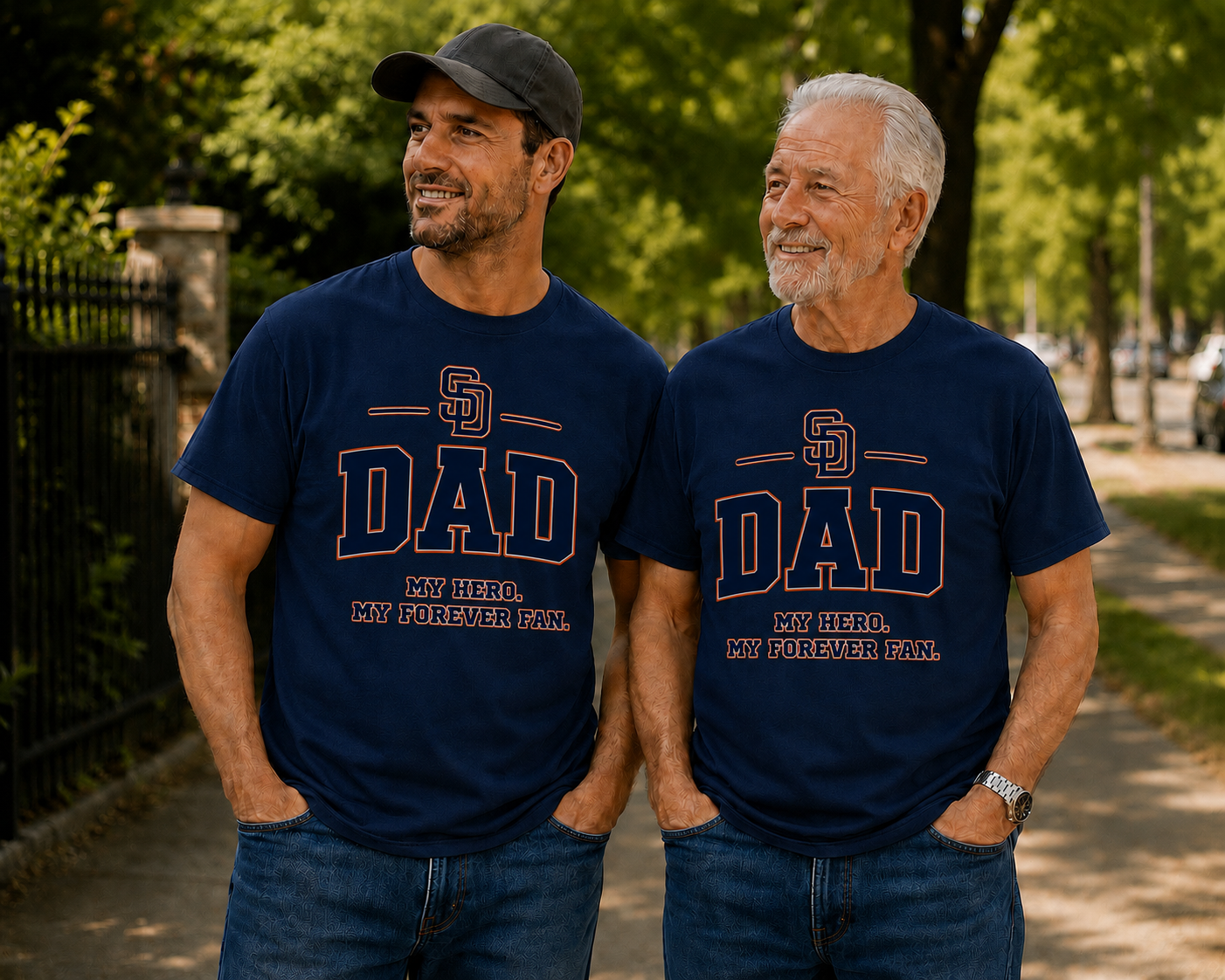 -SD- DAD Apparel (My Hero. My Forever Fan.)