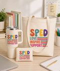Tote Bags & Water Tumbler - SPED "LOVE, INSPIRE, SUPPORT"