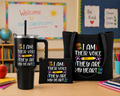 Canvas Tote Bags & Water Tumbler - SPED "I Am Their Voice, They Are My Heart"