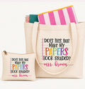 Canvas Tote Bags - "Does This Bag Make My Papers Look Graded?"