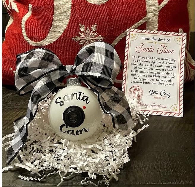 Christmas CAM Ornaments - Santa, Elf, & Reindeer