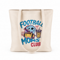 Football Inspired Canvas Tote Bags