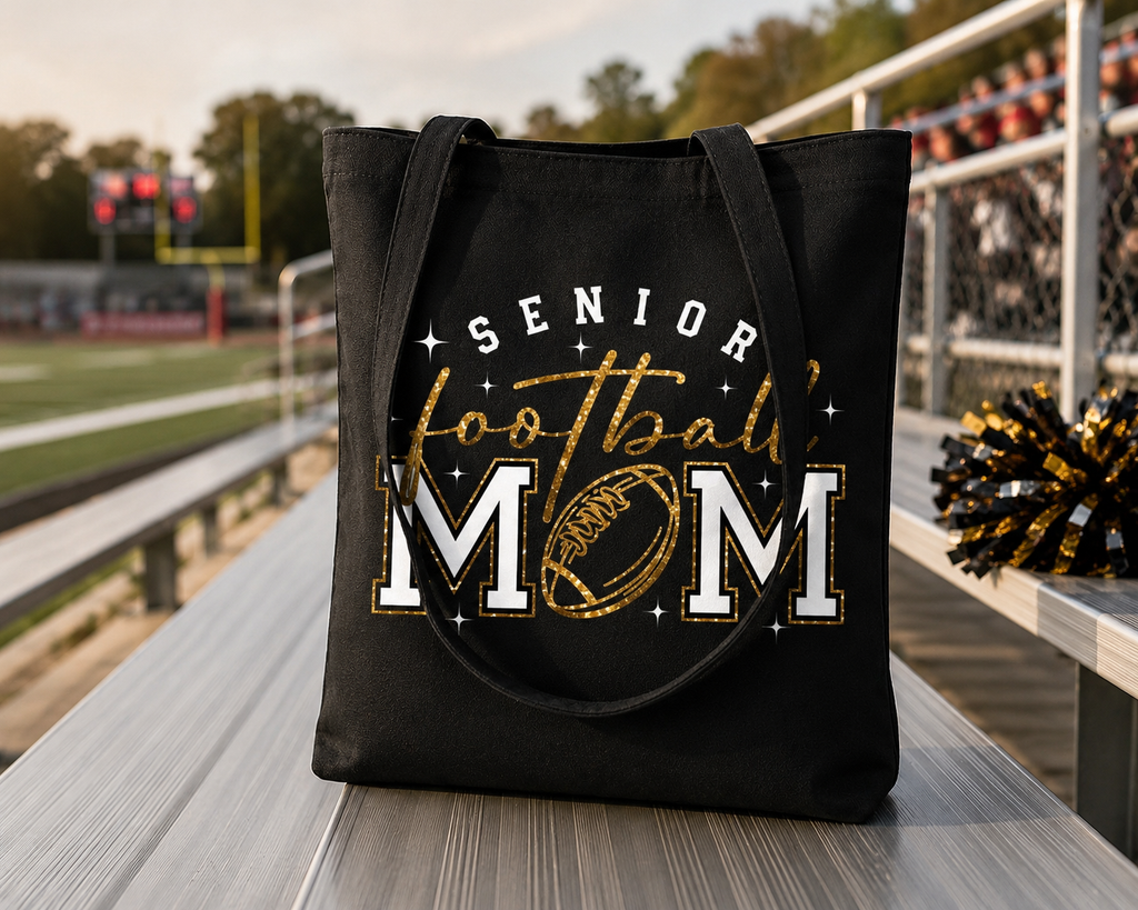 Football Inspired Canvas Tote Bags