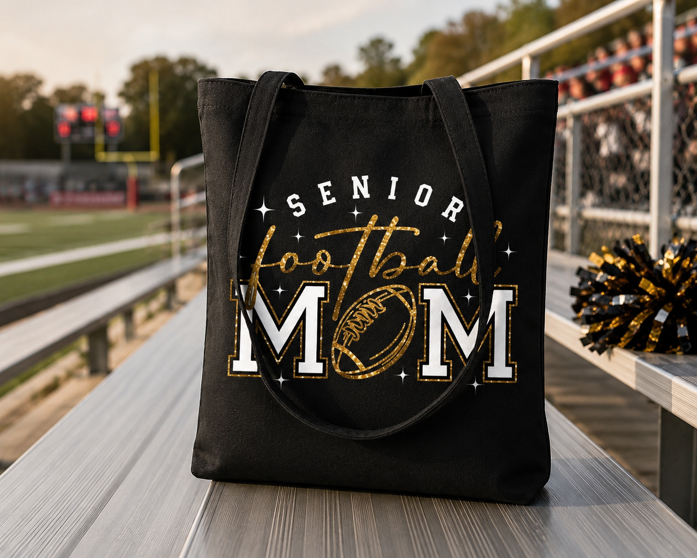 Football Inspired Canvas Tote Bags