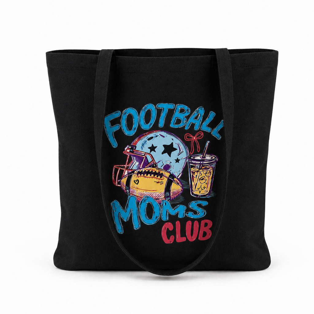 Football Inspired Canvas Tote Bags