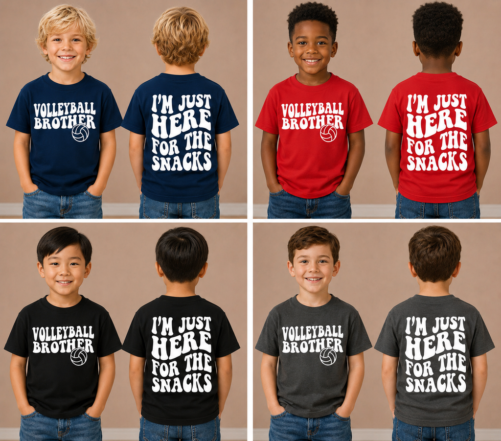 Volleyball Brother - I'm Here for the Snacks Apparel