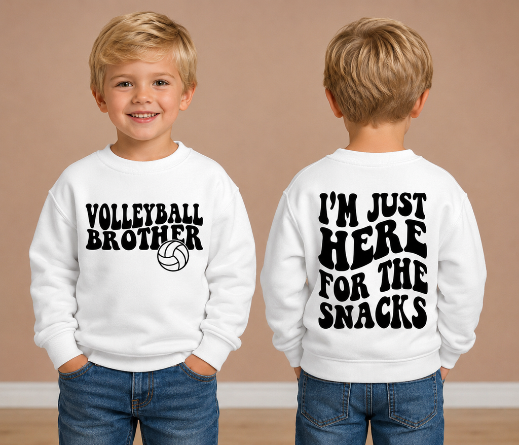 Volleyball Brother - I'm Here for the Snacks Apparel