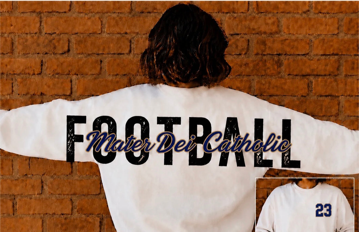 Personalized Big Back Football Apparel