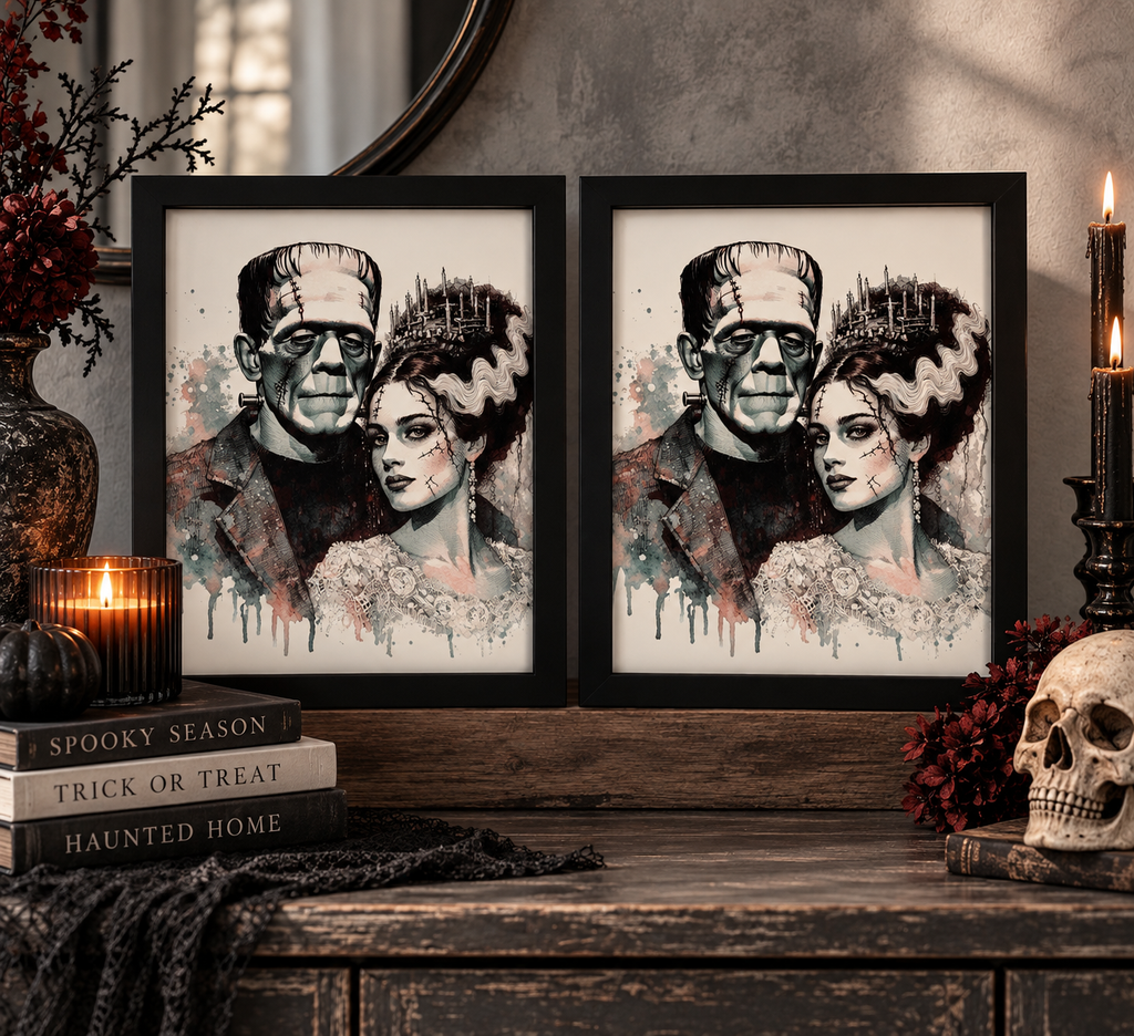 Halloween Inspired Framed Art Decor - 8X10