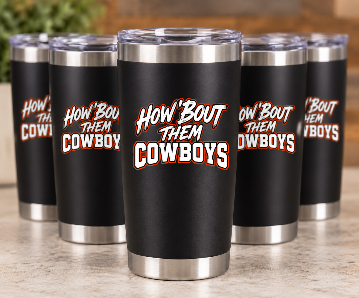 Cowboys Inspired Coffee/Water Tumbler