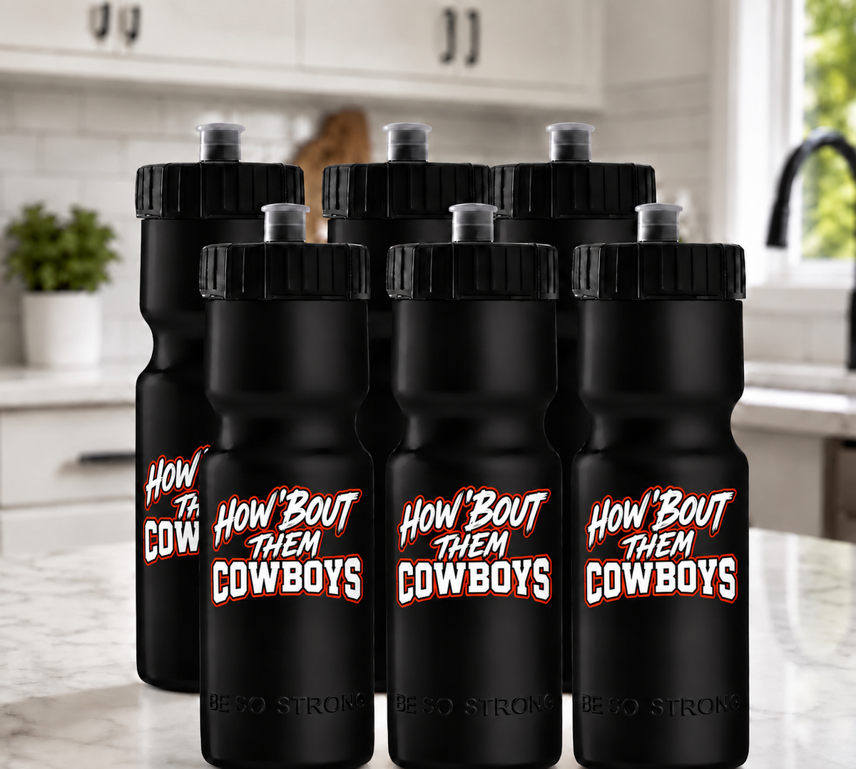 Cowboys Inspired Sports Water Bottle