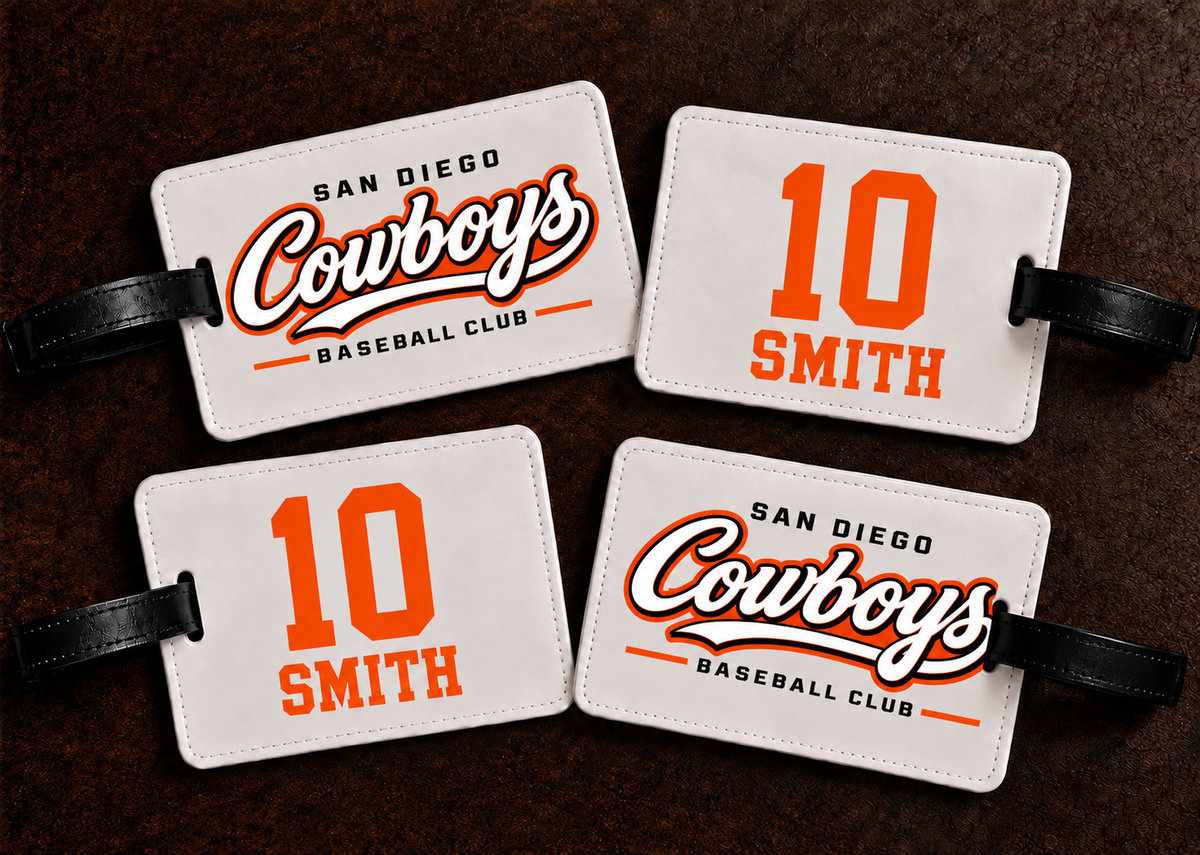 Personalized Cowboys Bag Tag