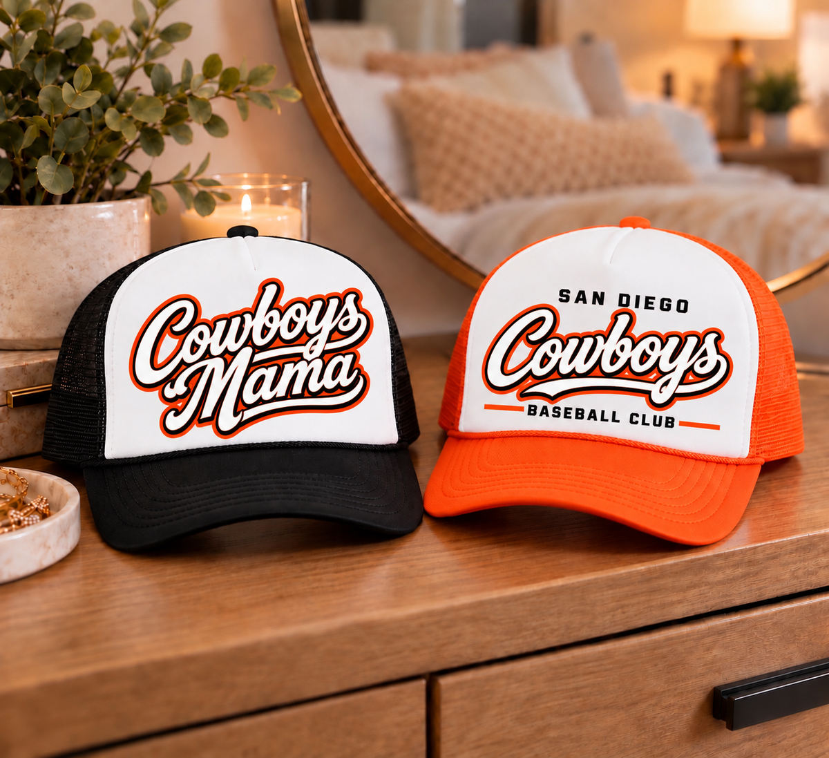 Cowboys Inspired Trucker Hat