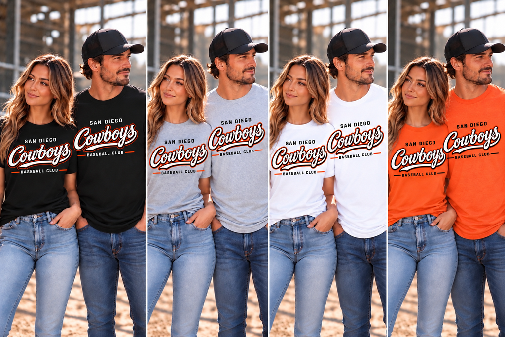 Unisex Cowboys Cotton Blend T-Shirts