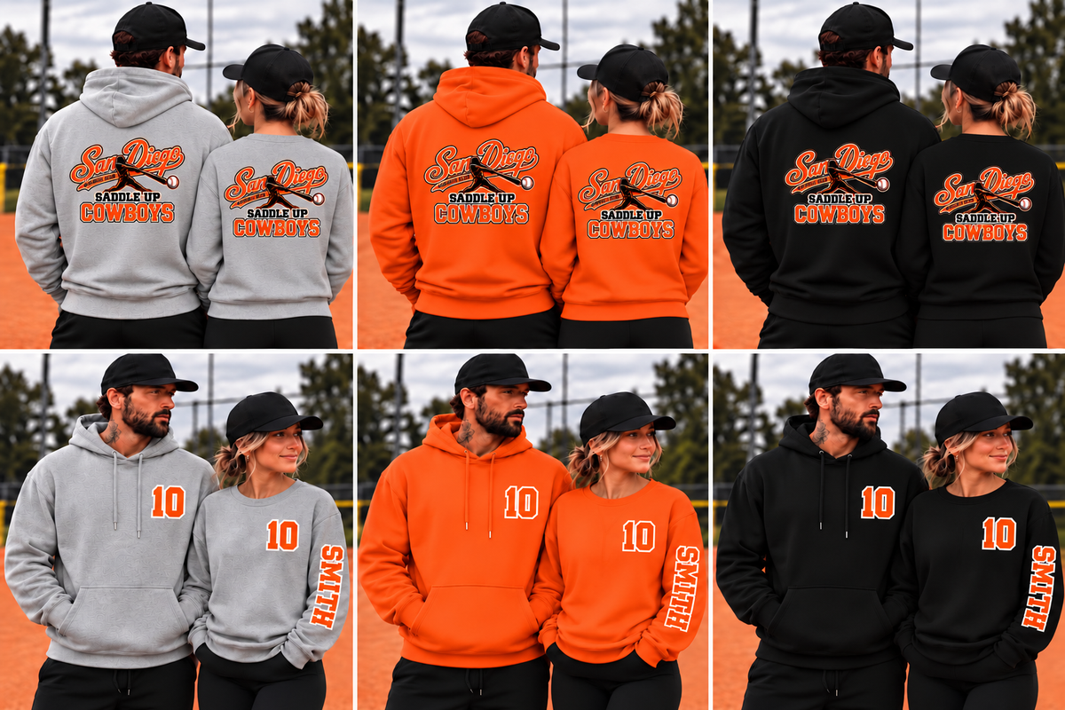 Personalized Unisex - Saddle Up Cowboys Sweatshirt
