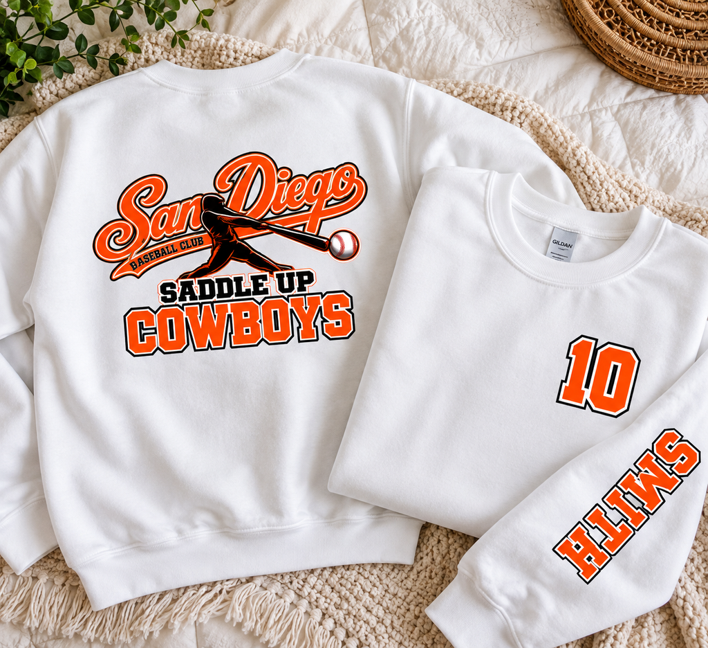 Personalized Unisex - Saddle Up Cowboys Sweatshirt