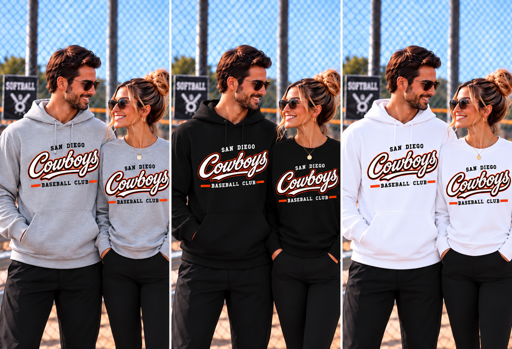 Unisex San Diego Cowboys Baseball Club Sweatshirts