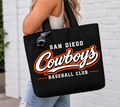 Cowboys Duffle Canvas Tote Bag