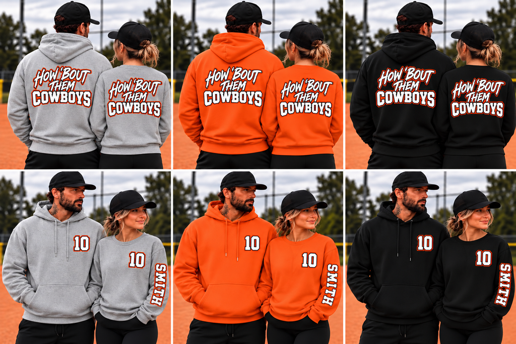 Personalized Unisex - How 'Bout Them Cowboys Sweatshirts