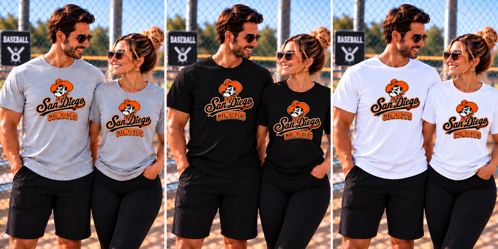 Unisex Cowboys Cotton Blend T-Shirts