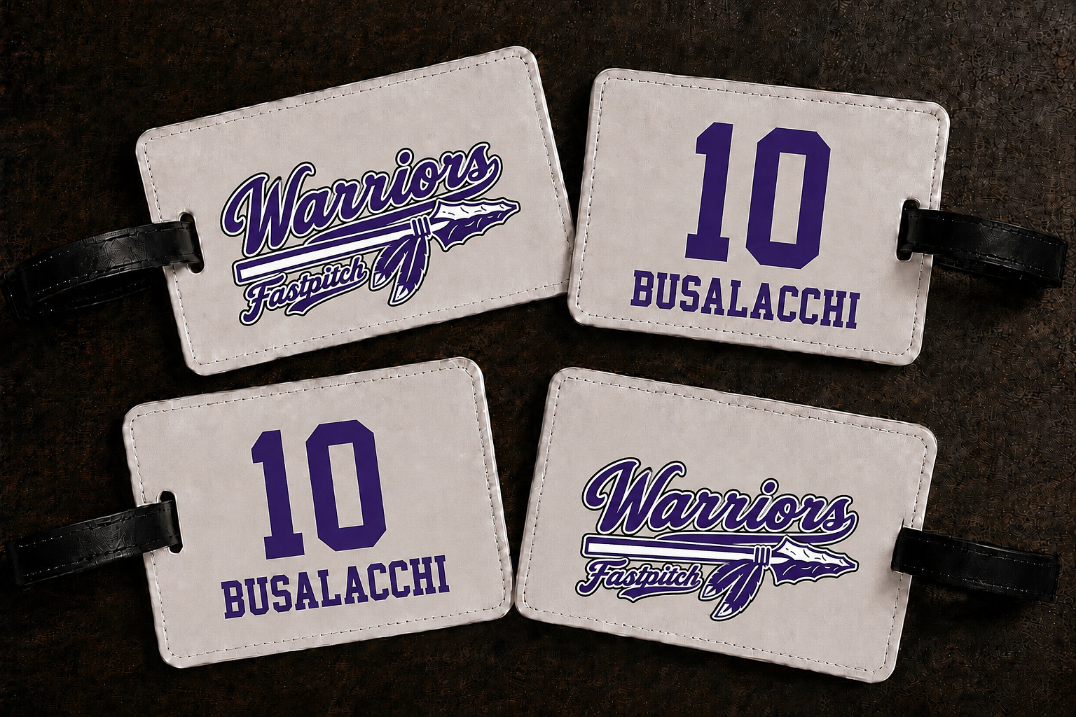 Personalized Navajo_Warriors Bag Tag