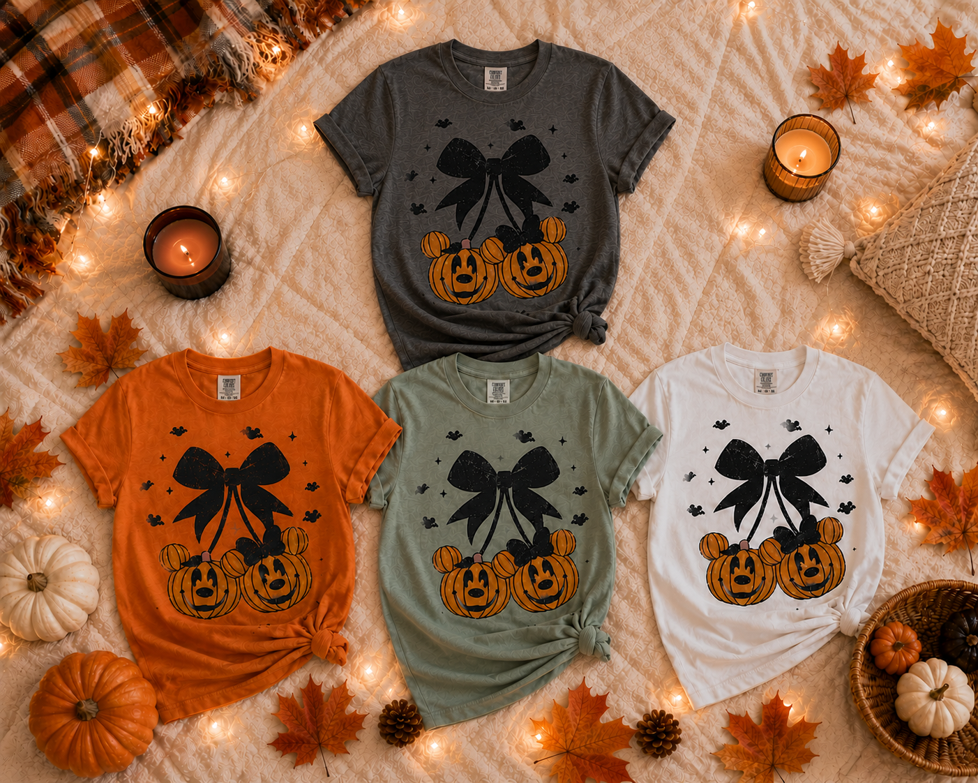 Mickey/Minnie Pumpkin Coquette - Apparel
