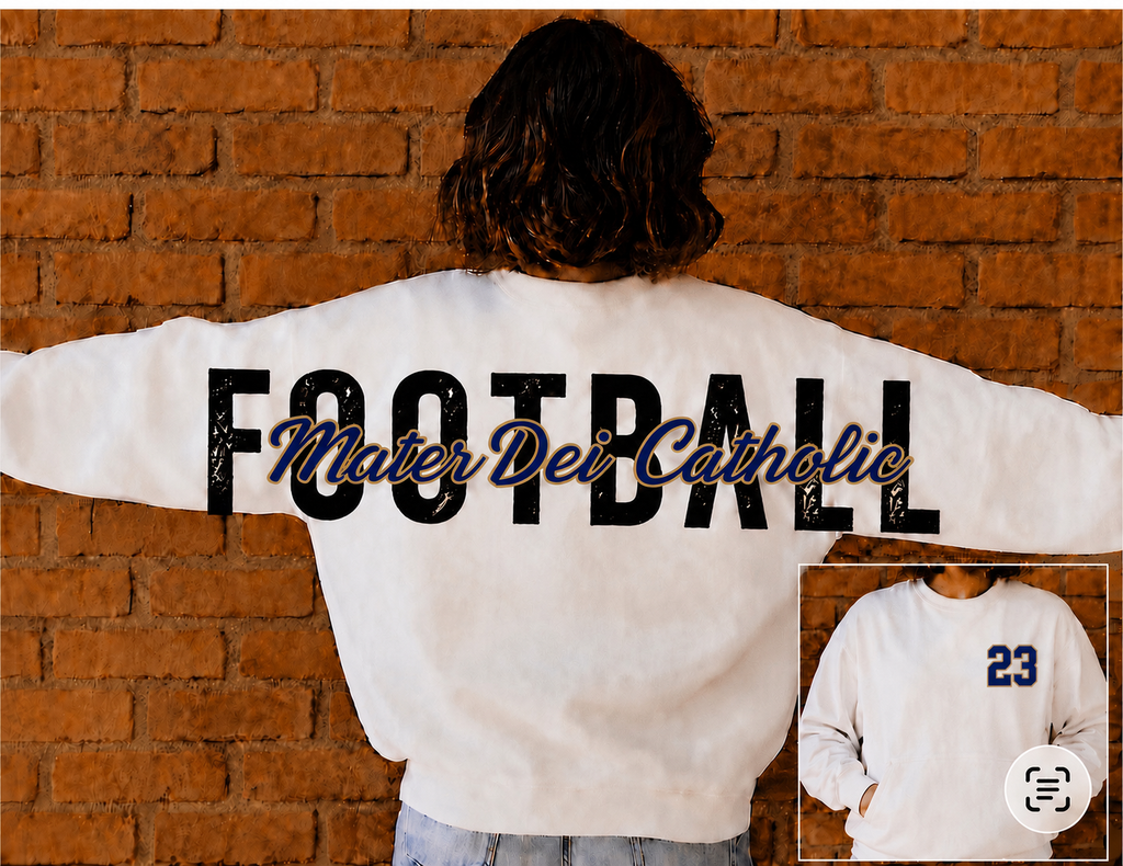 Personalized Sports Apparel - Across Shoulder & Back Lettering