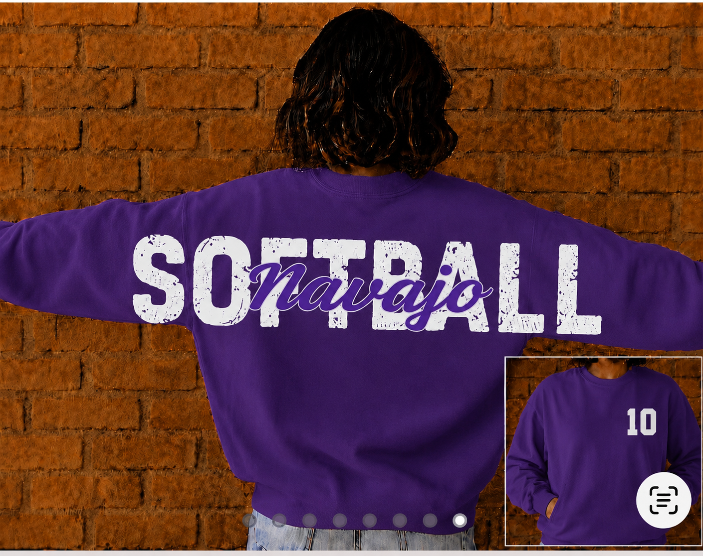 Personalized Softball Big Back Lettering  - Sweatshirts